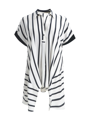 Mat Striped Tunic