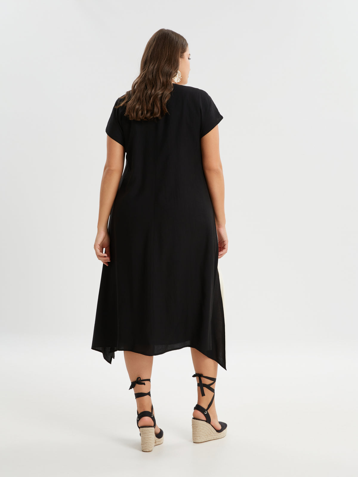 Mat V-Neck Maxi Dress