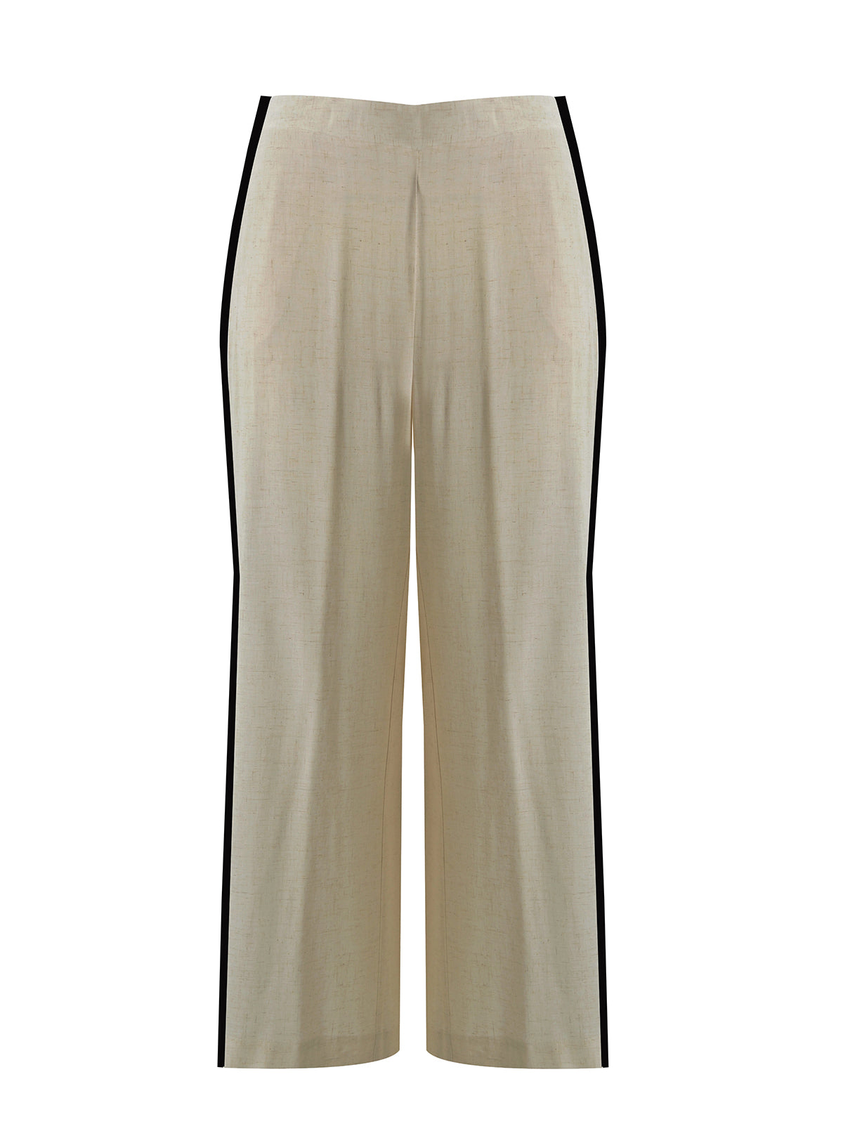 Mat Wide Leg Trouser in Beige 