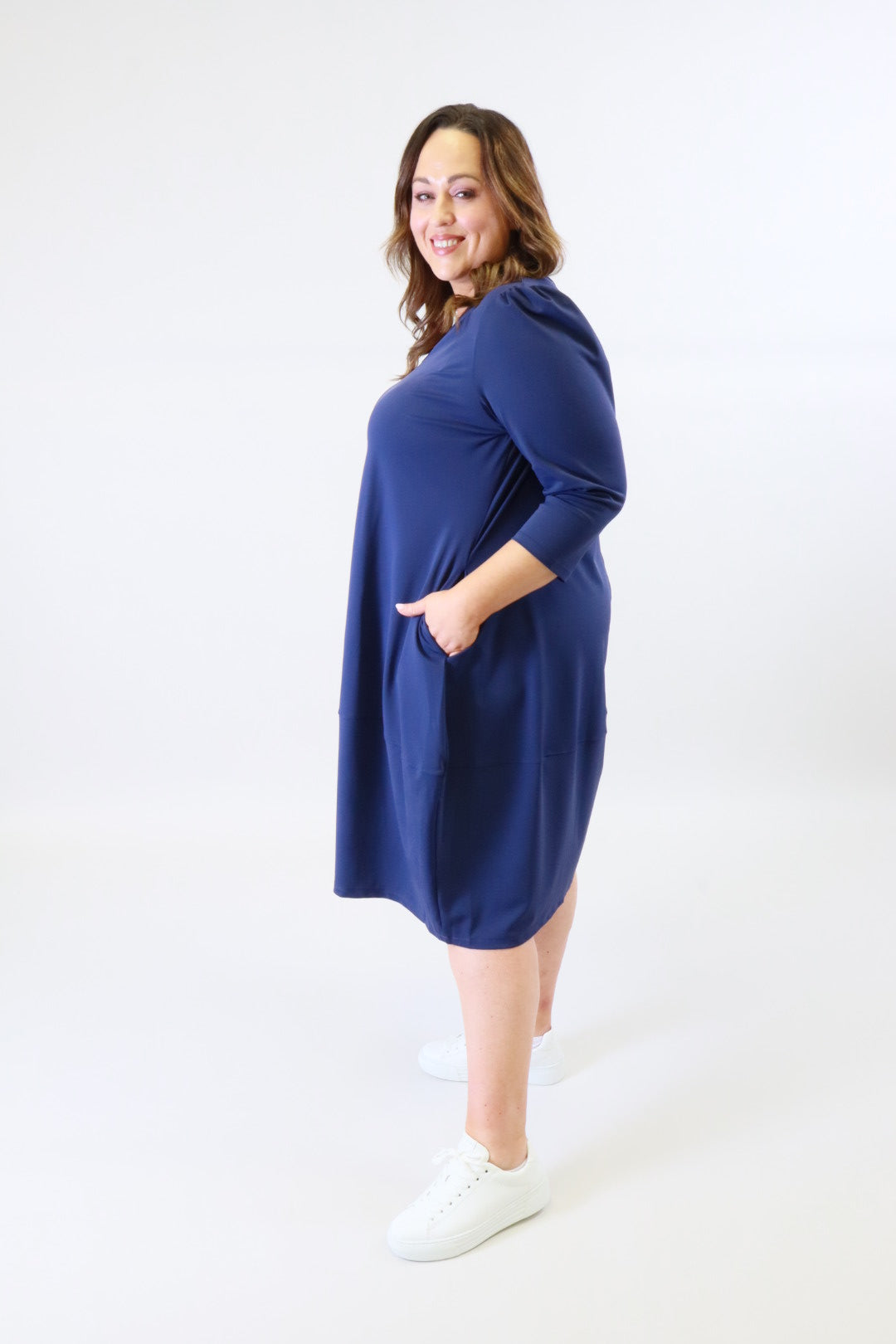 Mellomi Darcy Dress in Navy