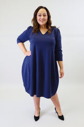 Mellomi Darcy Dress in Navy