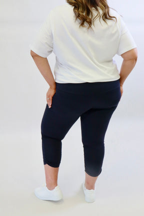 Mellomi Lara Ruched Leggings in Navy