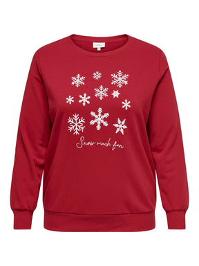 Only Carmakoma X-Mas Snowflake Sweatshirt