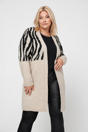 Only Carmakoma Jade Cardigan in Zebra