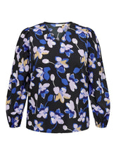 Only Carmakoma Aster Blouse with Blue Flowers