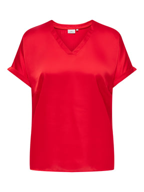 Only Carmakoma Brynja Blouse in Red