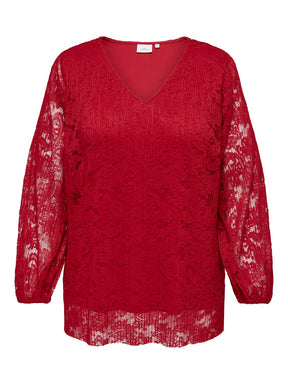 Only Carmakoma Losia Blouse in Red