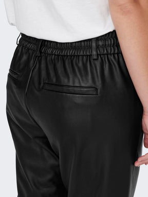 Only Carmakoma Leather Look Trousers