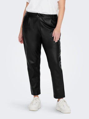 Only Carmakoma Leather Look Trousers