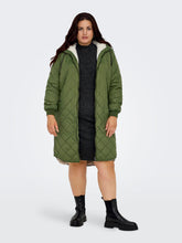 Only Carmakoma Sandy Quilted Coat in Khaki