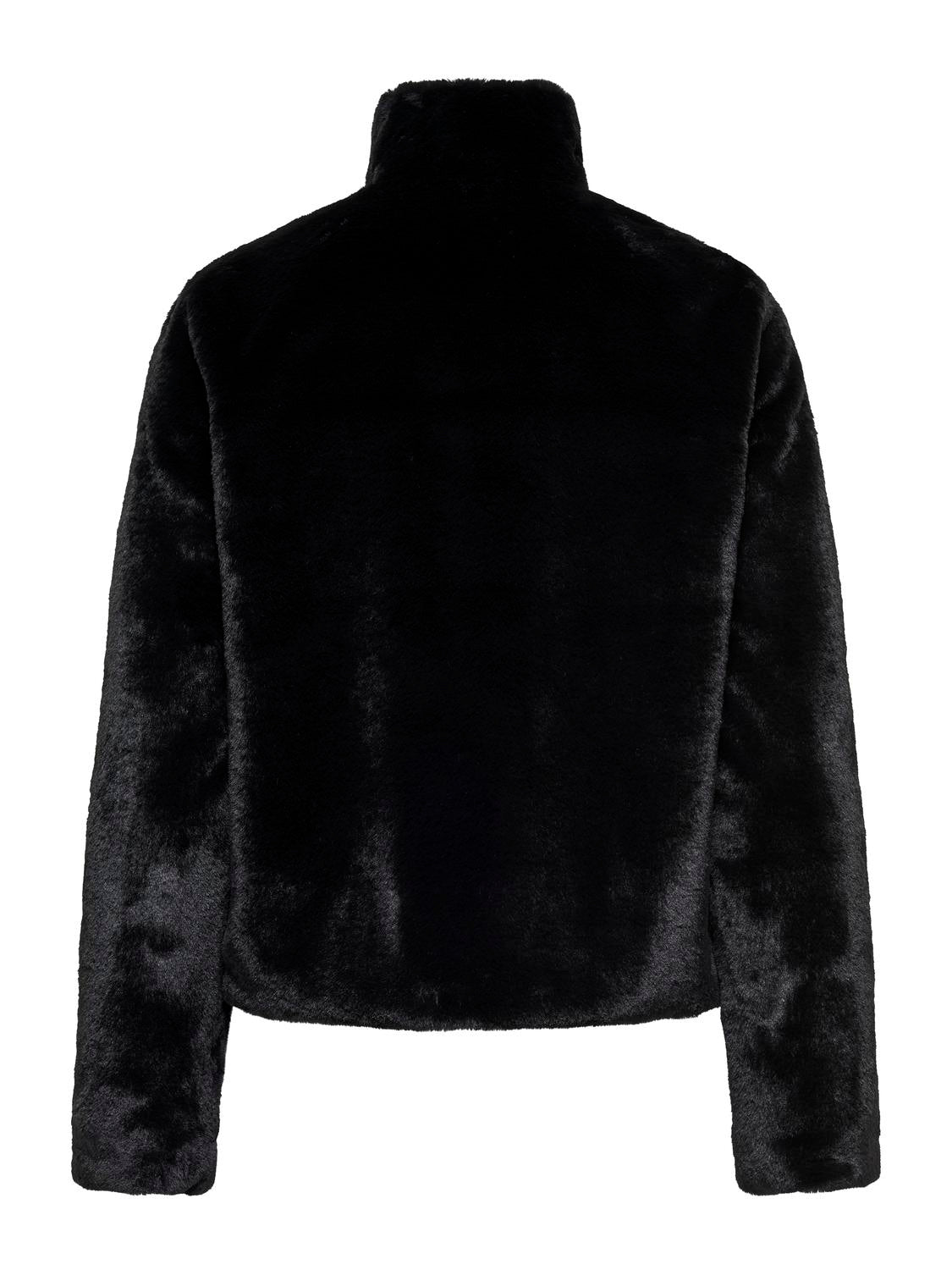 Only Carmakoma Vida Faux Fur Jacket in Black