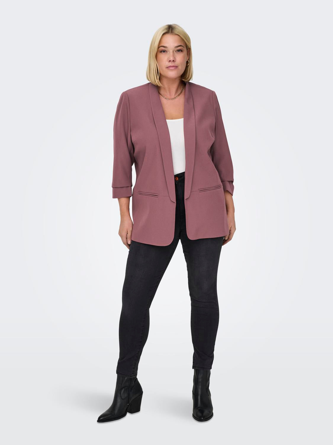 Only Carmakoma Elly Blazer in Rose Brown