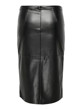 Only Carmakoma Newoline Faux Leather Skirt