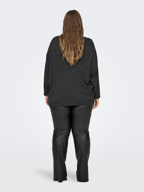 Only Carmakoma Tess Knit Jumper in Grey