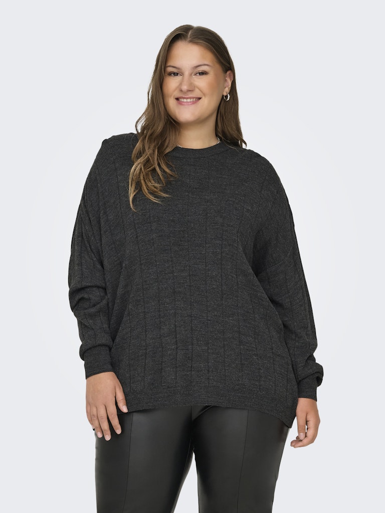 Only Carmakoma Tess Knit Jumper in Grey