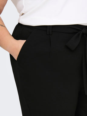 Only Carmakoma Lux Palazzo Trousers in Black