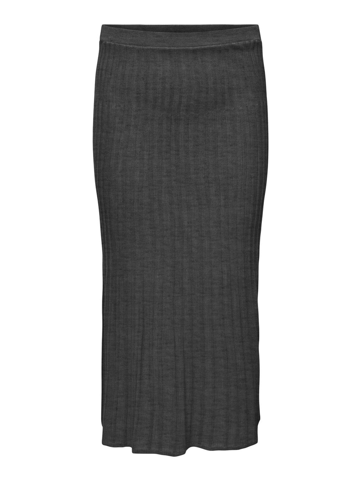 Only Carmakoma Tess Knit Midi Skirt in Grey