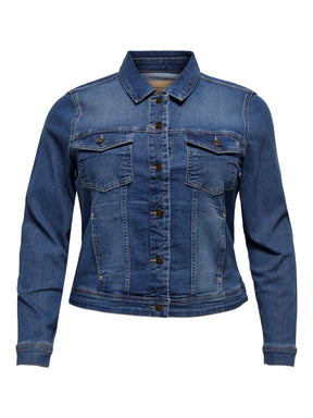 Only Carmakoma Denim Jacket in Classic Blue