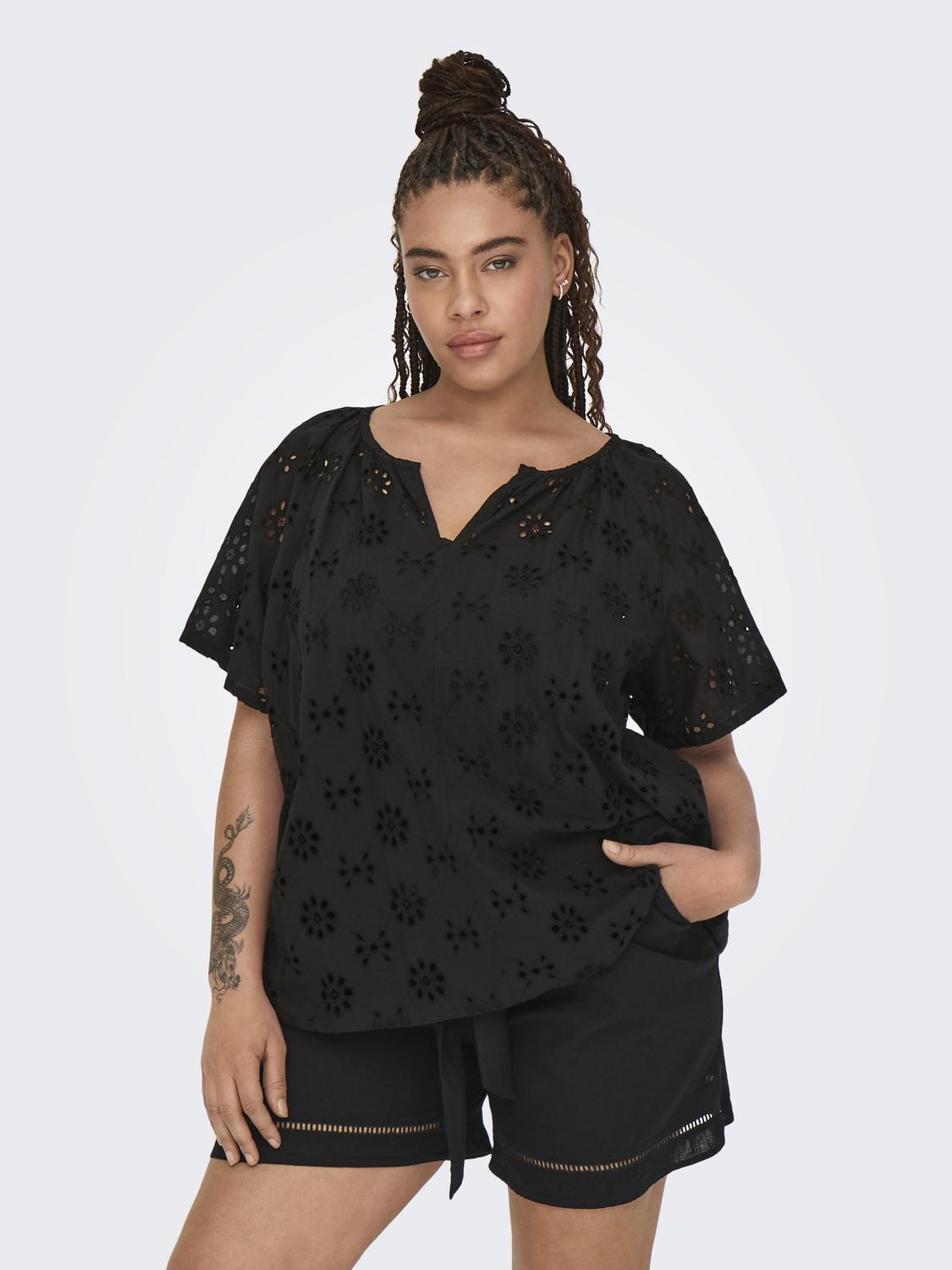Only Carmakoma Lix Embroidered Top