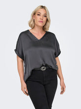 Only Carmakoma Brynja Blouse in Charcoal Grey