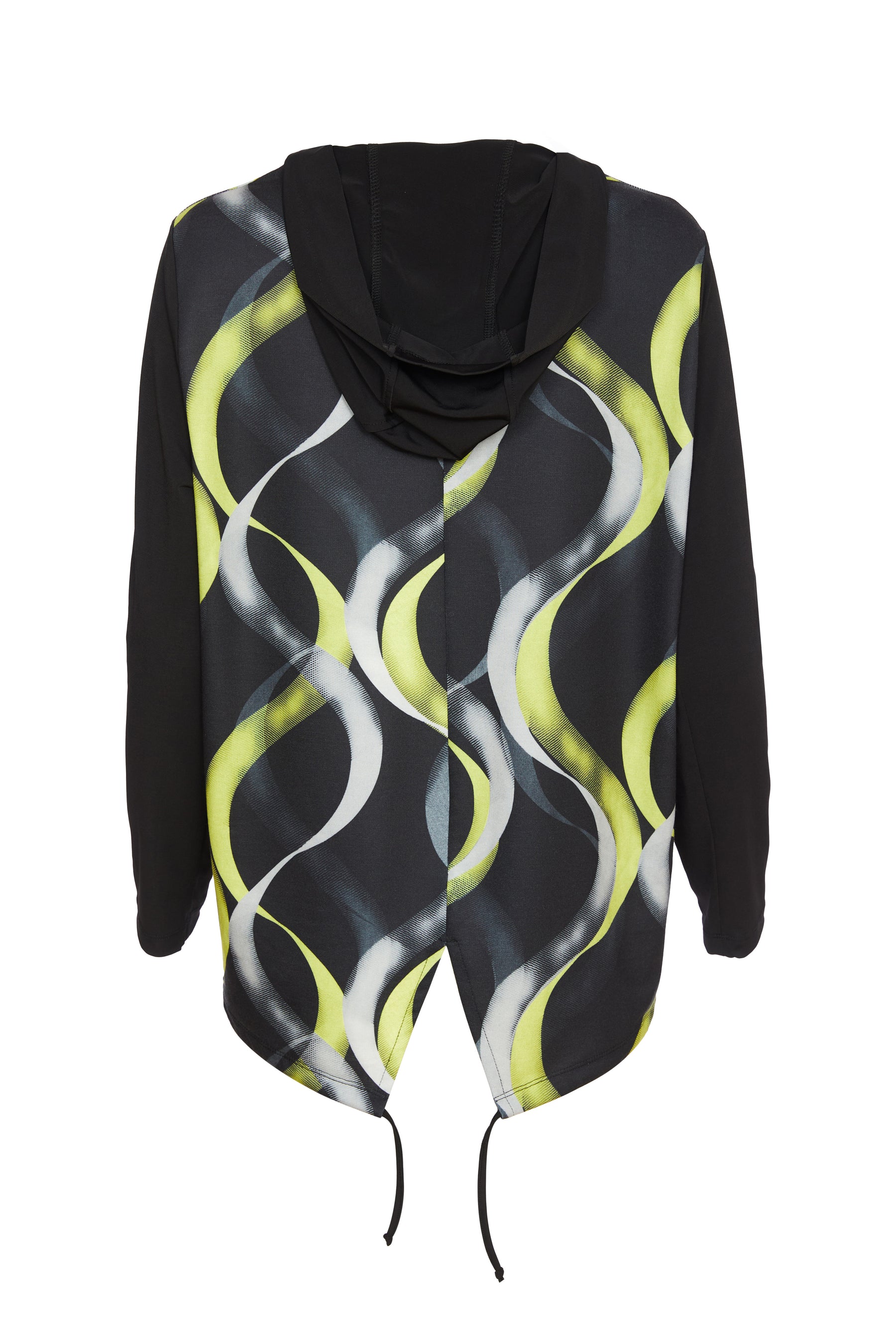 Ora Lime Swirl Hooded Top