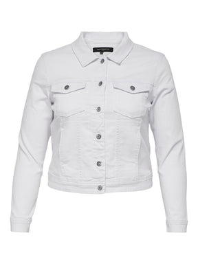 Only Carmakoma Denim Jacket in White