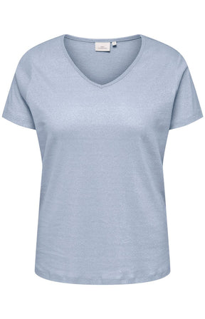 Only Carmakoma Melodi T-Shirt in Blue