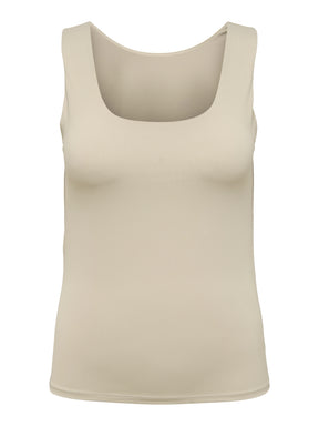 Only Carmakoma Rea Vest Top in Beige