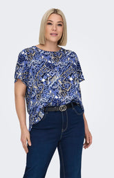 Only Carmakoma Vica Blouse in Amparo Blue