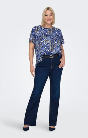 Only Carmakoma Vica Blouse in Amparo Blue