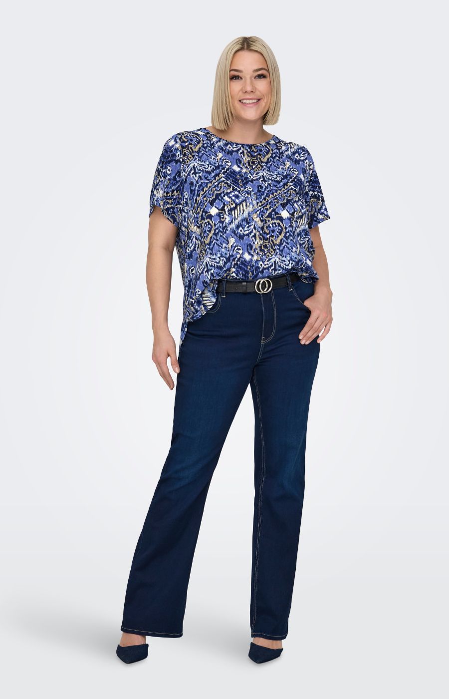 Only Carmakoma Vica Blouse in Amparo Blue