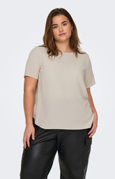 Only Carmakoma Vica Blouse in Cream