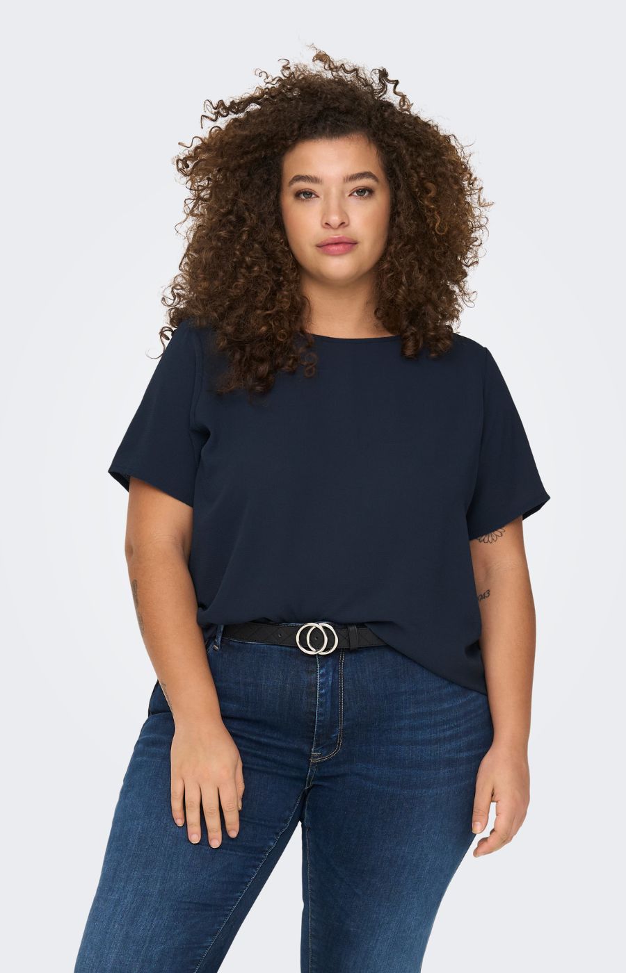 Only Carmakoma Vica Blouse in Navy