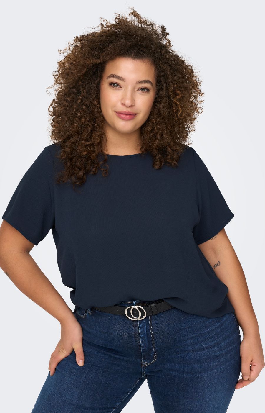 Only Carmakoma Vica Blouse in Navy