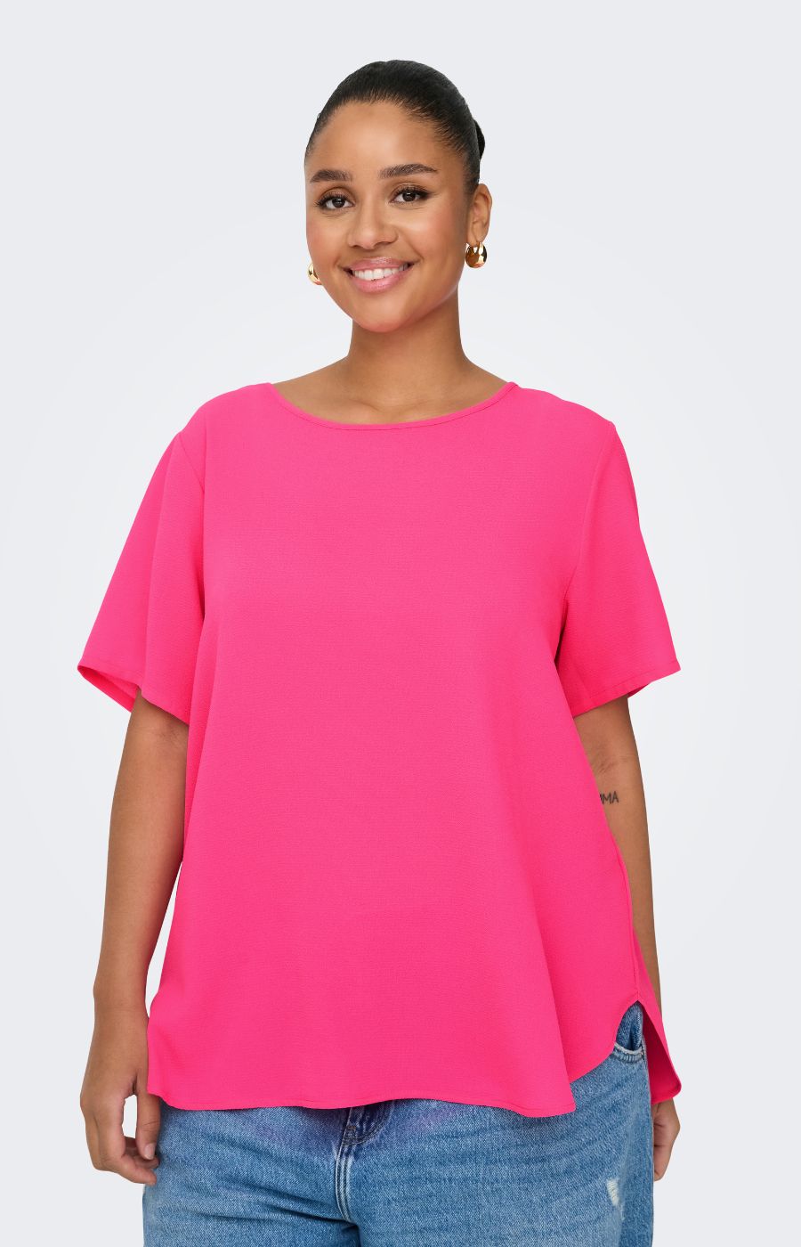 Only Carmakoma Vica Blouse in Pink