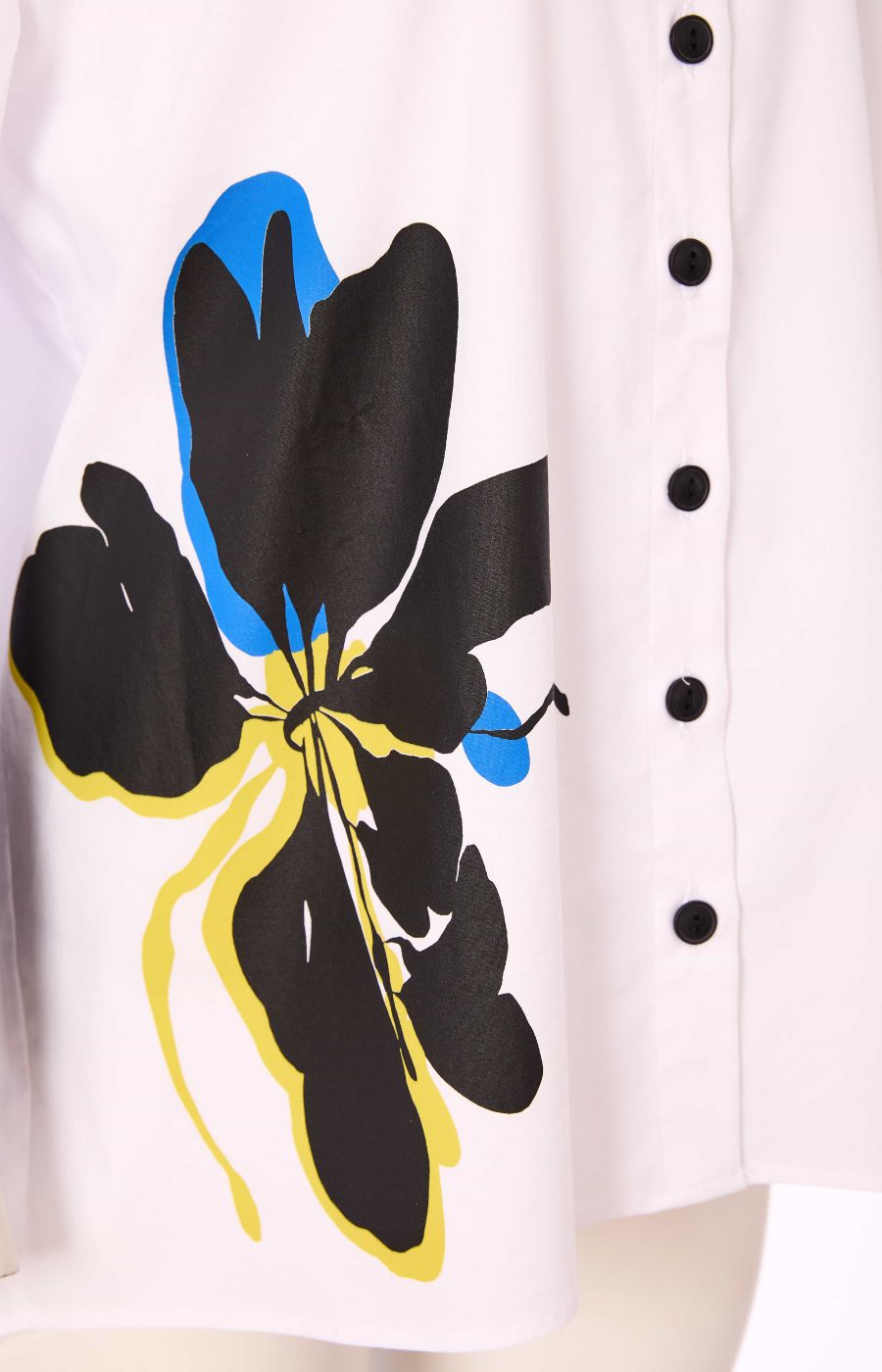 Ora Flower White Shirt