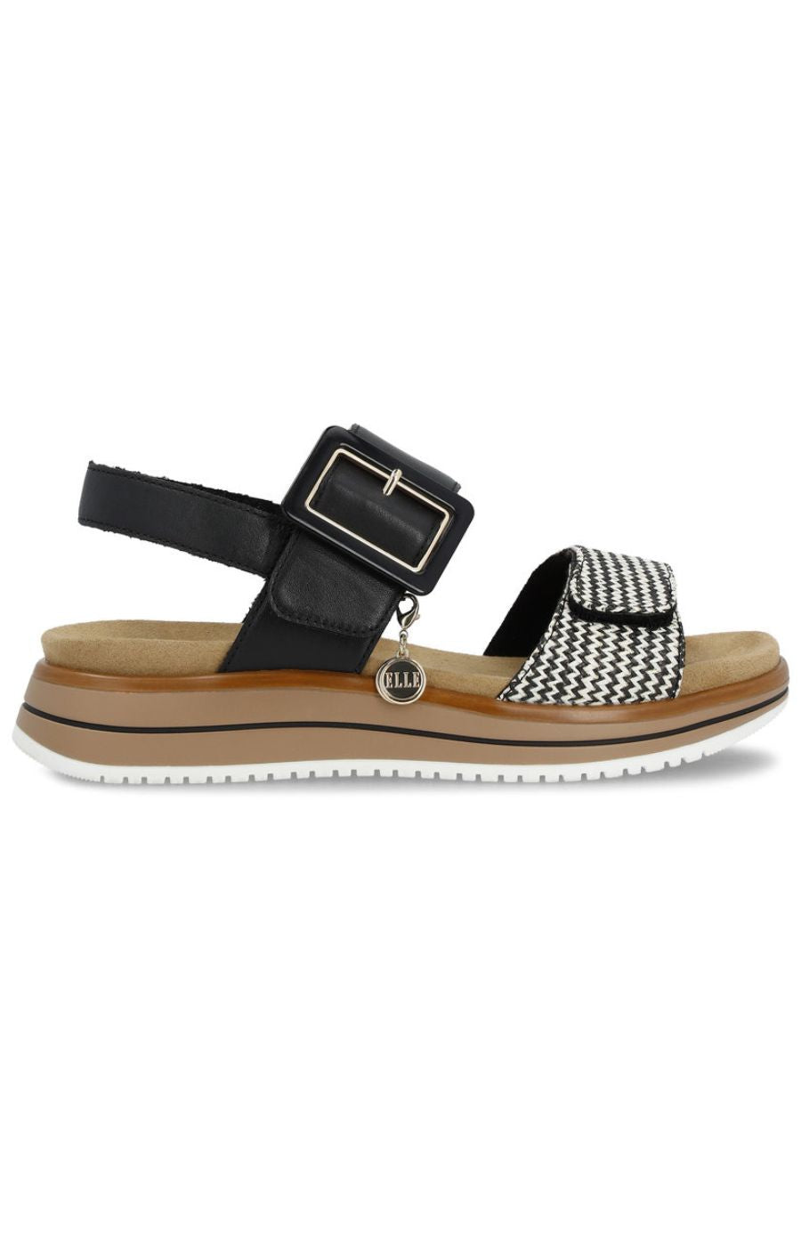 Remonte Sandal in Black/Brown