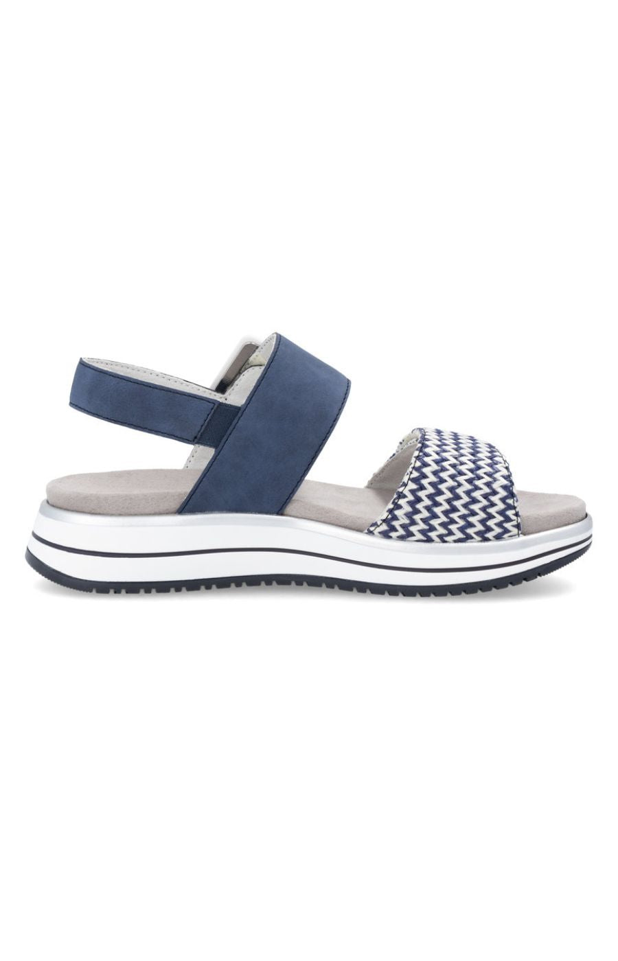 Remonte Sandal in Navy/Silver