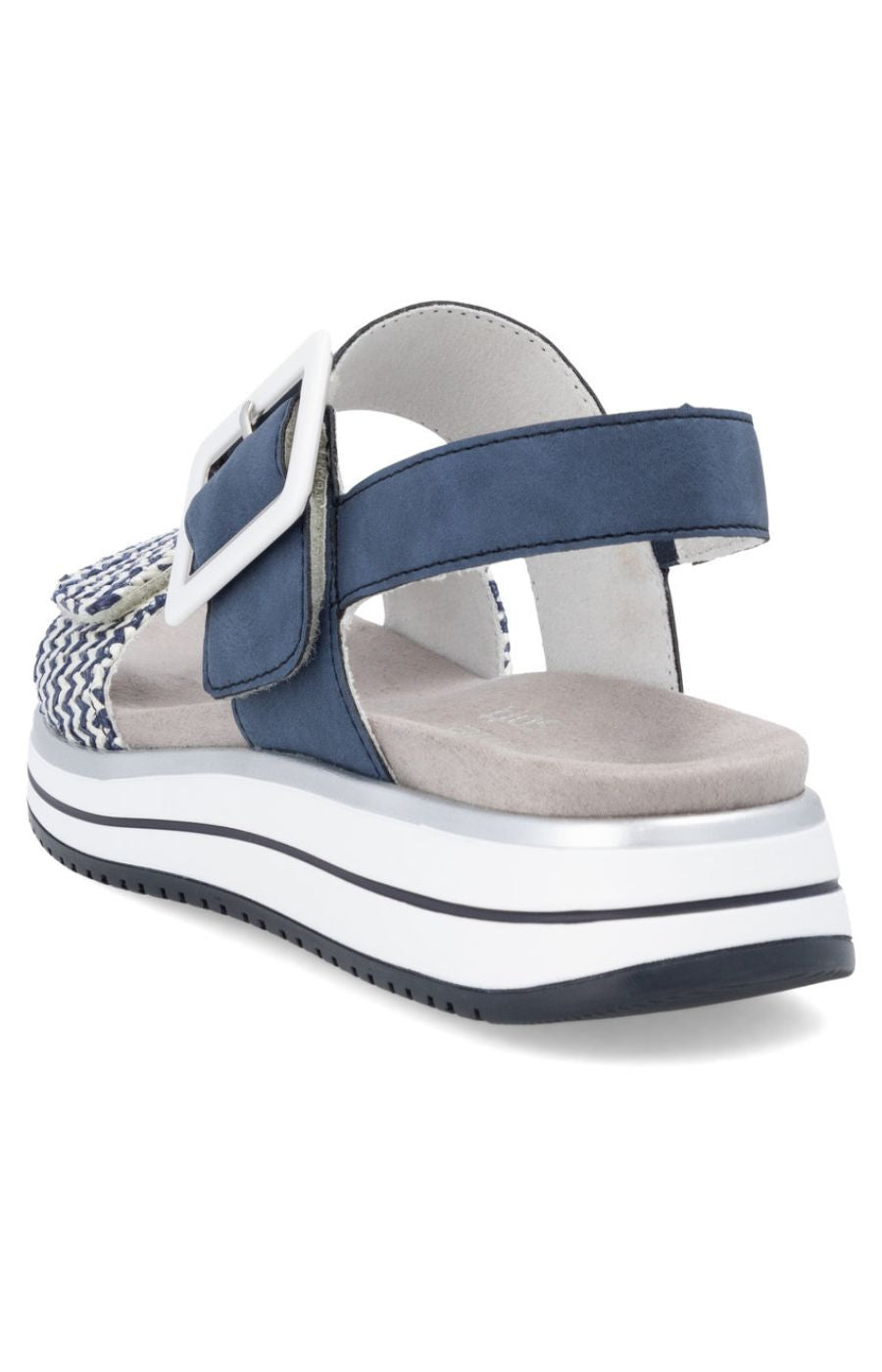 Remonte Sandal in Navy/Silver