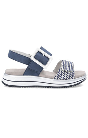 Remonte Sandal in Navy/Silver