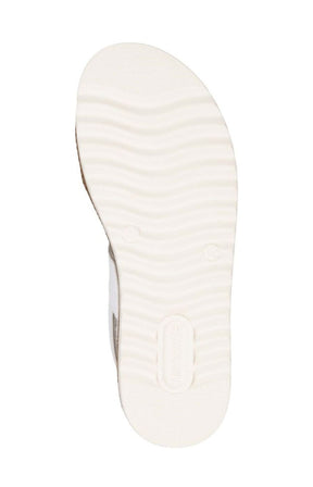 Remonte Woven Strap Sandal in White