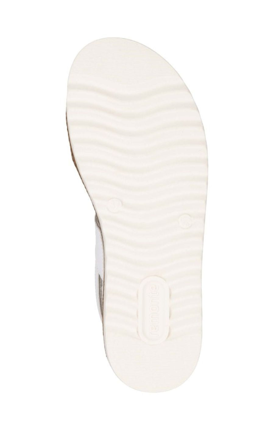 Remonte Woven Strap Sandal in White