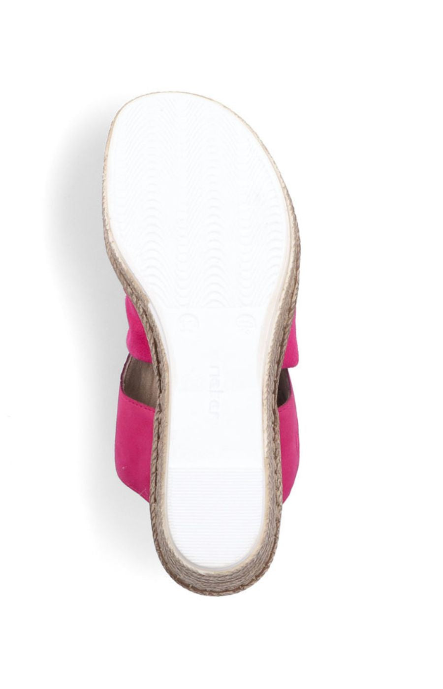 Rieker Bow Wedge Sandals in Pink