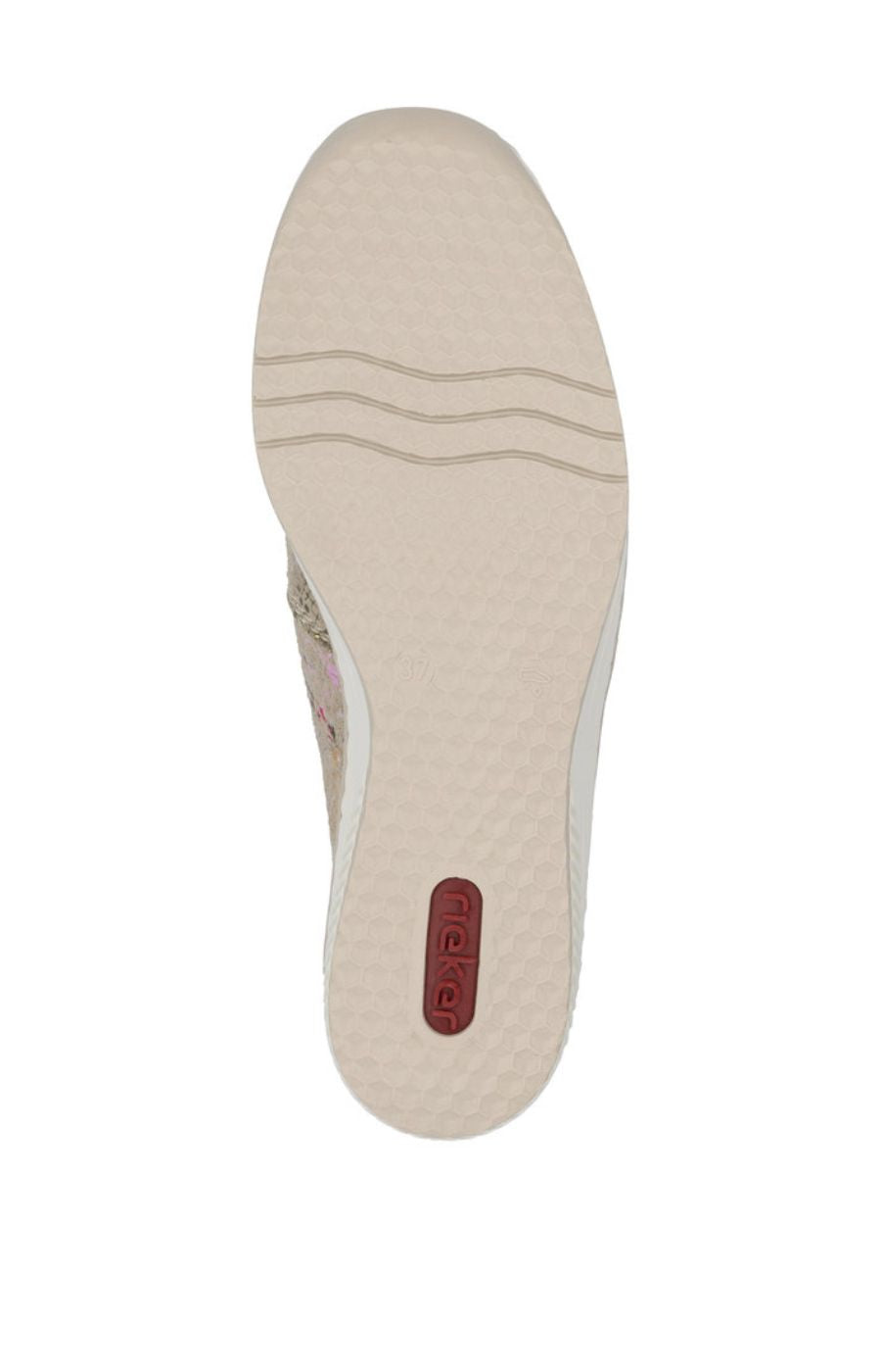 Rieker Slip On Shoe in Beige