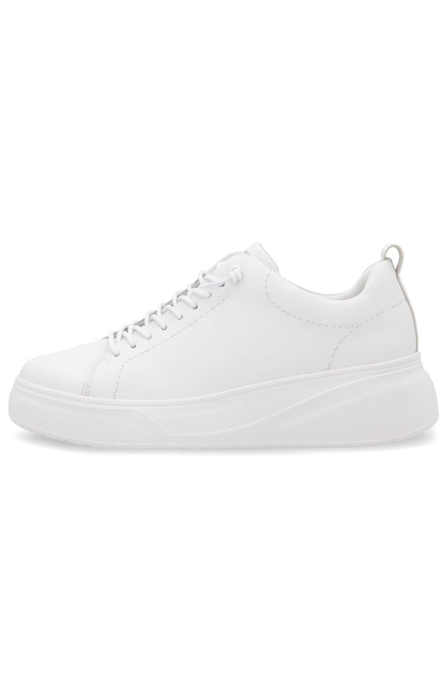 Rieker White Trainer with Platform Sole