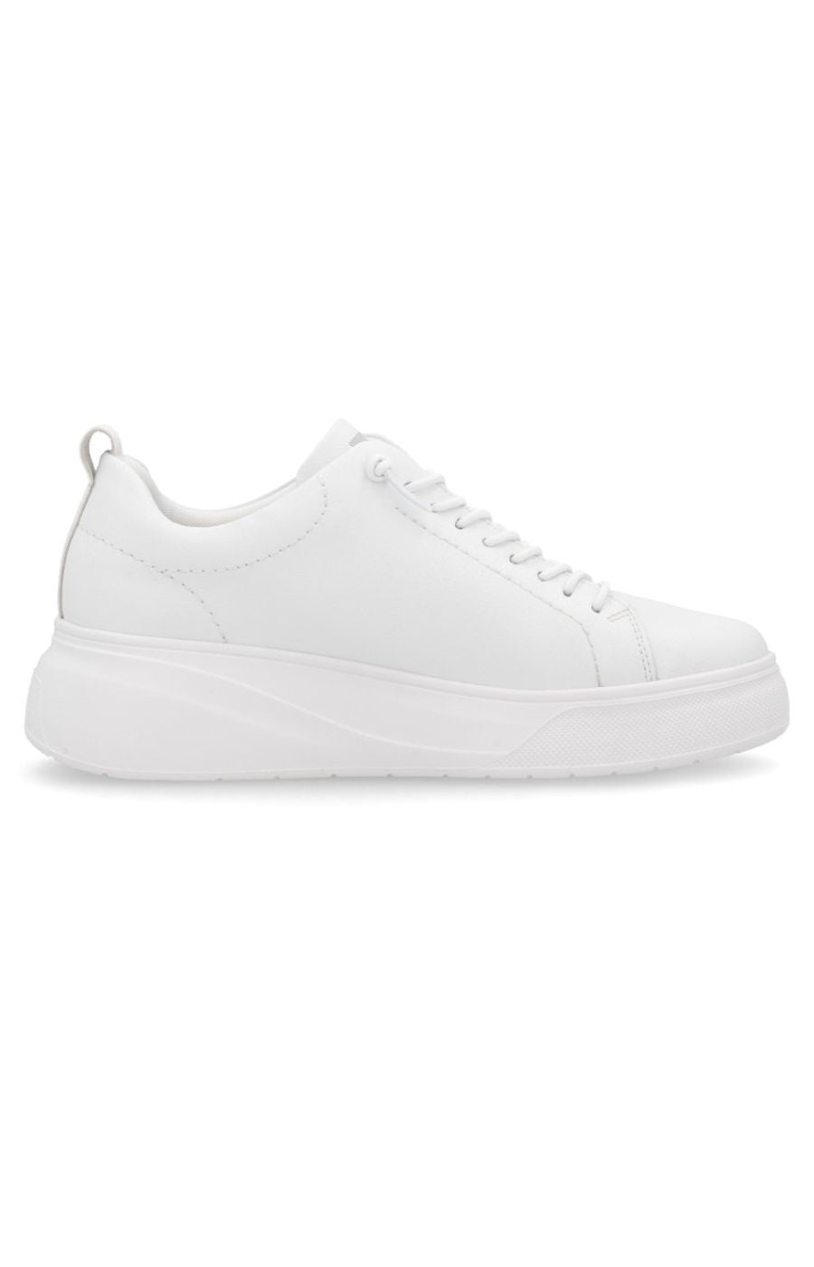 Rieker White Trainer with Platform Sole