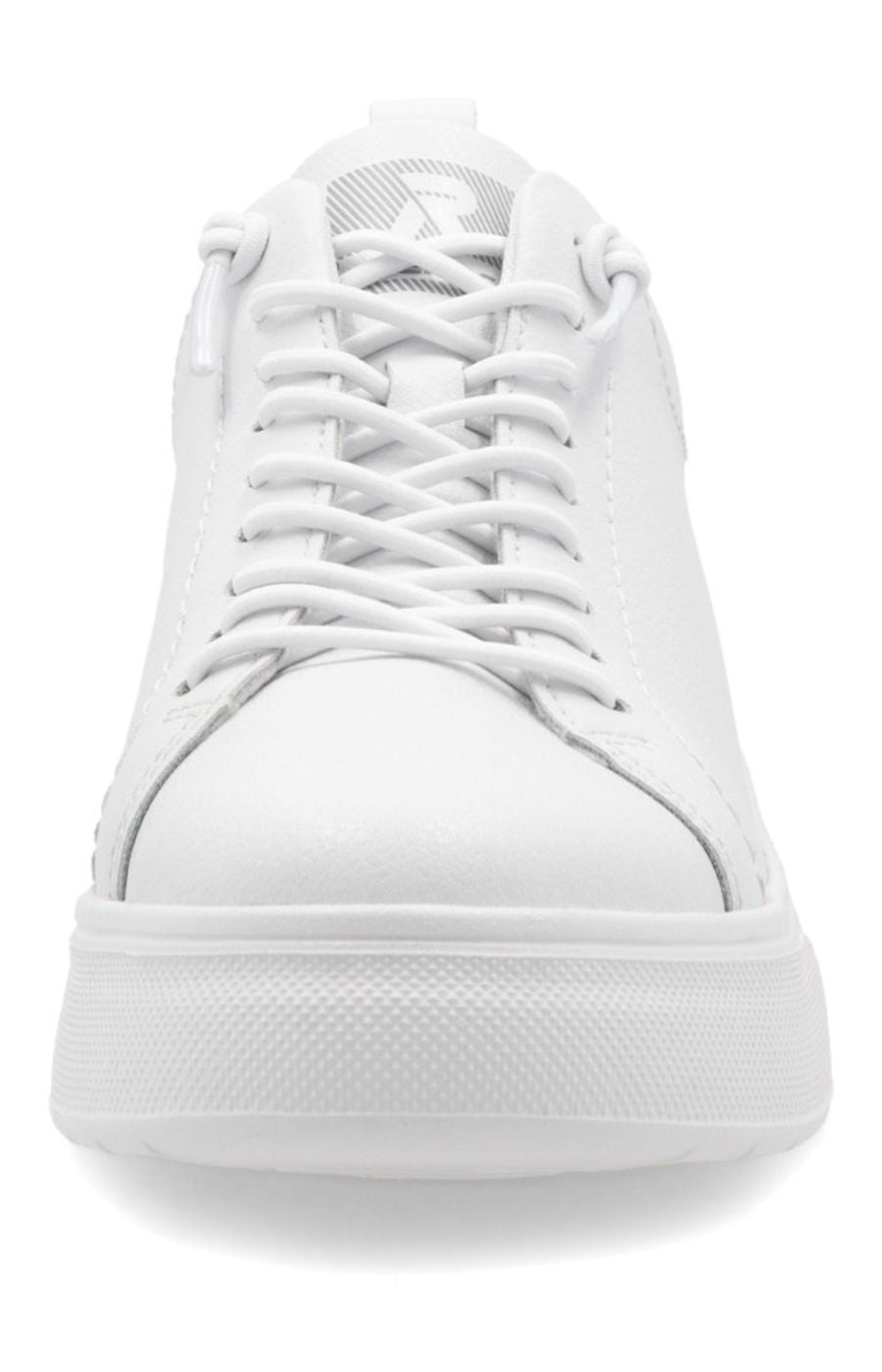 Rieker White Trainer with Platform Sole