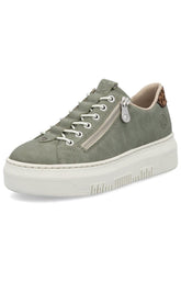 Rieker Zip Trainer in Khaki