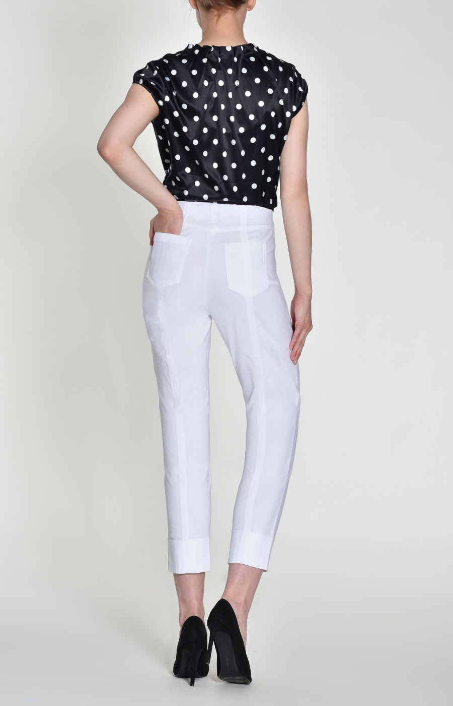 Robell 7/8th Trousers | White