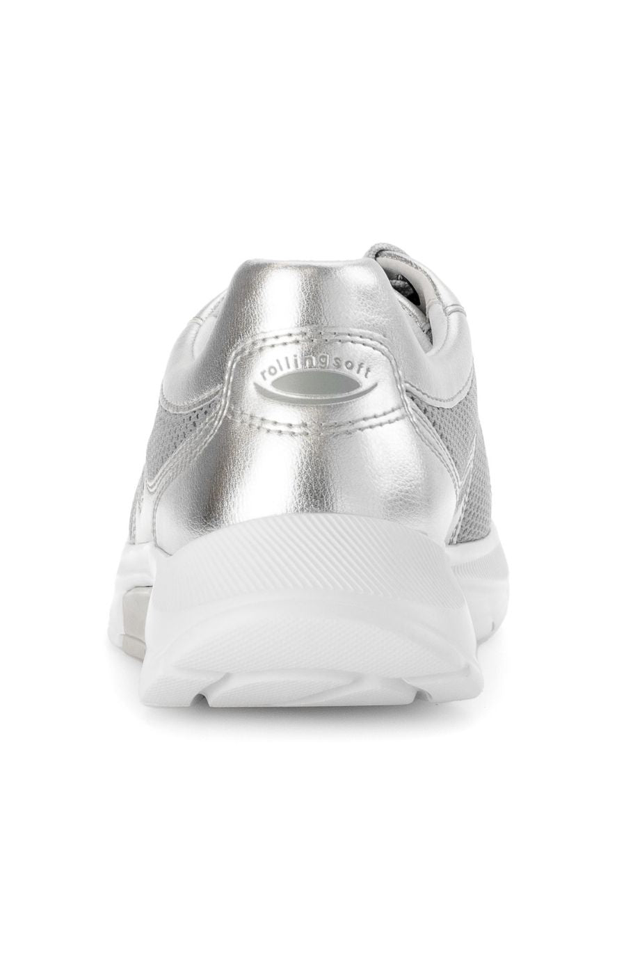 Rolling Soft Silver Trainer by Gabor